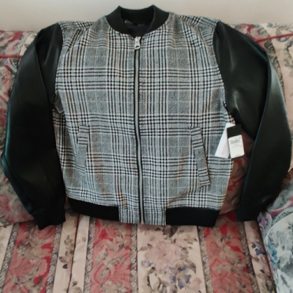 plaid bomber jacket mens